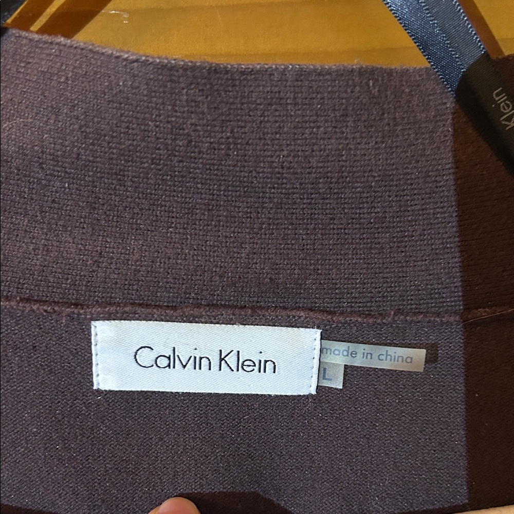 Calvin Klein Women's Dark Brown Cardigan - Picture 2 of 2